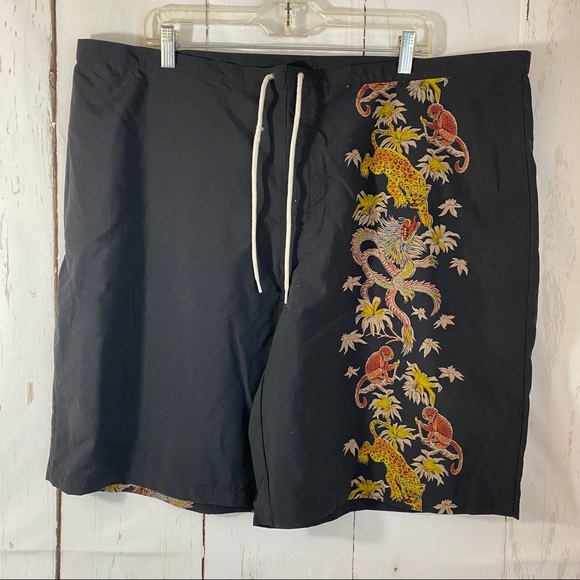 Polo Ralph Lauren Other - Polo Sport 42 Black Dragon swim Trunks